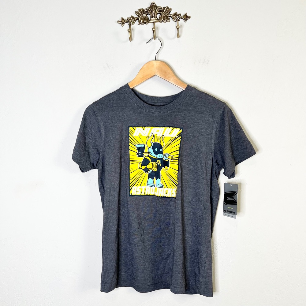 NAU Astrojacks Northern Arizona University T-Shirt Youth Large Gray Graphic Tee